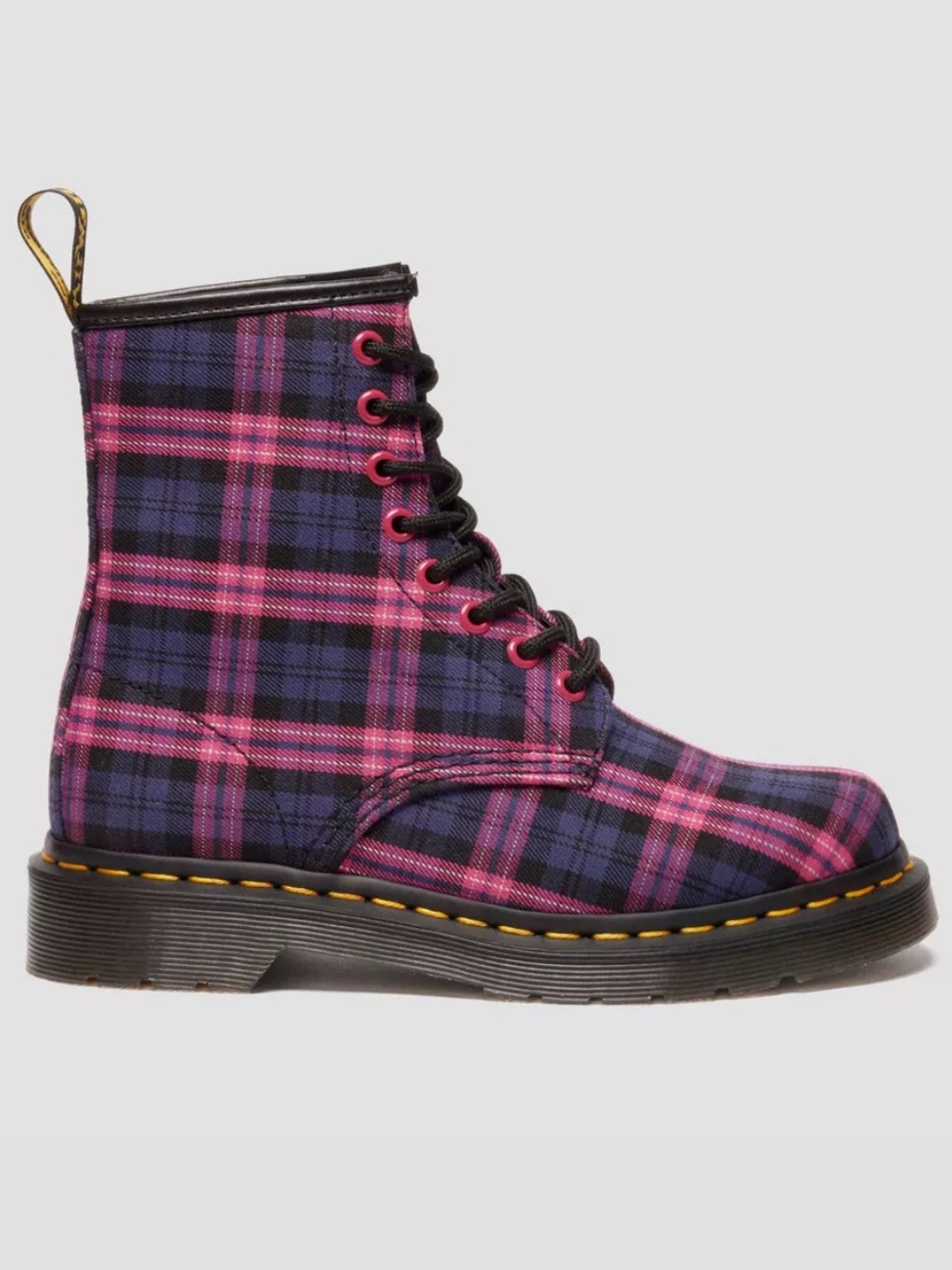 Dr. Martens 1460 Tartan Pink Plaid Women’s size 9 NEW!!!
